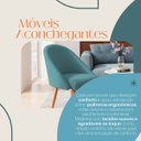 Ver imagem 3 de Kit 02 Poltrona Cadeira para Sala Orgânica Curva Redonda Confortável Reforçada Recepção Suede Azul T