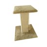 Arranhador Para Gatos Torre Juta Crua com Marrom Claro 50Cm - 2