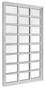Ver imagem 2 de Porta de Correr Alumínio Branco Travessa 03 Folhas Maxx - 210x150 - Ambas