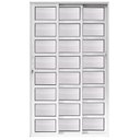 Ver imagem 1 de Porta de Correr Alumínio Branco Travessa 03 Folhas Maxx - 210x150 - Ambas