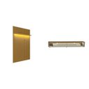 Ver imagem 4 de Conjunto Rack Painel Ripado LED Gavetas Rodízios TV 70 Pol 218cmx177cm. Cedro Off White