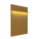 Ver imagem 7 de Rack com Painel Ripado para TV até 70 Polegadas com LED MDF 177CMX218CM Conjunto Gavetas Rodízios . Cedro Off White