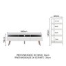 Rack para Tv até 65 Polegadas Madesa Londres e Estante Escada - Branco - 2