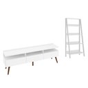 Ver imagem 5 de Rack para Tv até 65 Polegadas Madesa Londres e Estante Escada - Branco