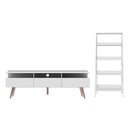 Ver imagem 6 de Rack para Tv até 65 Polegadas Madesa Londres e Estante Escada - Branco