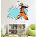 Ver imagem 1 de Adesivo de Parede Naruto Saindo da Parede