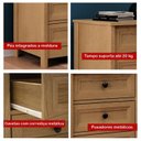Ver imagem 7 de Mesa de Cabeceira 3 Gavetas Ditália Dm-111 Marrom
