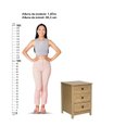 Ver imagem 4 de Mesa de Cabeceira 3 Gavetas Ditália Dm-111 Marrom