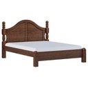 Ver imagem 1 de Cama Casal Clássica Queen 160cm Pé Madeira Eduarda Café F07 - Mpozenato