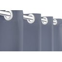 Ver imagem 3 de Cortina Sala ou Quarto 4,00m X 2,80m Tecido Microfibra E Voil Cinza Com Fivelas Cromadas
