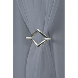 Cortina Sala ou Quarto 4,00m X 2,80m Tecido Microfibra E Voil Cinza Com Fivelas Cromadas - 2