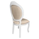 Ver imagem 3 de 4 Cadeira Medalhao Madeira Maciça Design Ingles Luxo Poltrona Entalhada Renascentista Natural Ingles