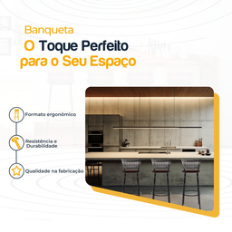 Kit 3 Banquetas Alta para Cozinha Junco Degradê Bancada Bistrô Balcão Ilhas Área Gourmet Piscina - 3
