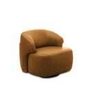 Ver imagem 7 de Kit 2 Poltronas Decorativas Charlote Sala de Estar Base Giratória em Aço Couro Caramelo Manchado G88