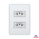 Ver imagem 3 de Conjunto 2 Tomadas 10a 2p+t com Placa Branco Esatta Weg