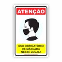 Ver imagem 1 de Placa Ps Uso Obrigatório de Máscara Neste Recinto 60x40