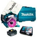 Ver imagem 1 de Serra Mármore Makita Dcc500rf-p 125mm a Bateria Lxt com Carregador e Maleta