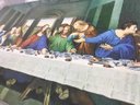 Ver imagem 5 de Quadro Santa Ceia Vintage Jesus Cristo 100x50cm Tela Canvas