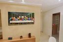 Ver imagem 2 de Quadro Santa Ceia Vintage Jesus Cristo 100x50cm Tela Canvas