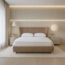 Ver imagem 4 de Cama Japonesa com Cabeceira Corea Seo King Veludo Nobre Marrom Clarinho - Sallar Home