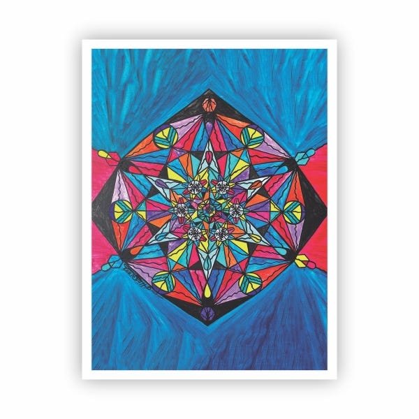 Quadro Namastê Abstrato - Arte Colorida com Moldura Branca | MadeiraMadeira