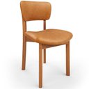 Ver mais imagens de Kit 05 Cadeiras para Sala de Jantar Cozinha Living Estofada Dara L02 Couríssimo Whisky - Lyam Decor