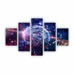 Quadro Mente Psicologia Clínica Decorativo em Canvas NE14C5P - 1