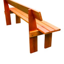 Conjunto Mesa Rústica 2m 2 Bancos e 2 Cadeiras Madeira Maciça Eucalipto - 5