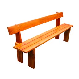 Conjunto Mesa Rústica 2m 2 Bancos e 2 Cadeiras Madeira Maciça Eucalipto - 4