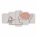 Ver imagem 1 de Quadros Mente Psicologia Decorativo Clinica 200x100 Ne13c5g