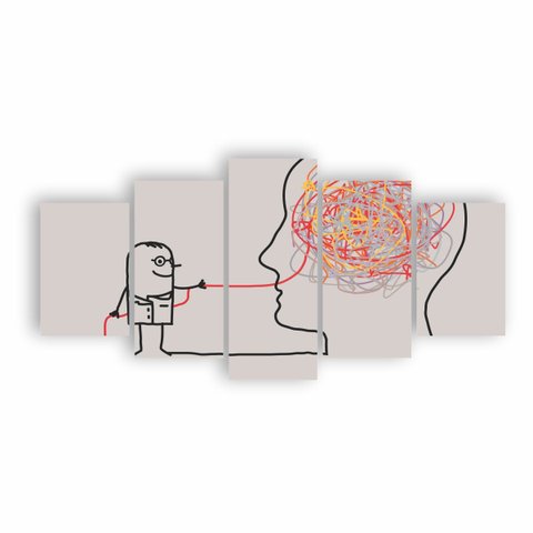 Quadros Mente Psicologia Decorativo Clinica 200x100 Ne13c5g