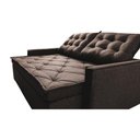 Ver imagem 4 de Sofá Sem Caixa Retrátil e Reclinável 1,65m Cama inBox Flat Linho Marrom