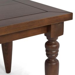 Mesa de Jantar Madeira Pés Torneados Canela Flora 220cm - 4
