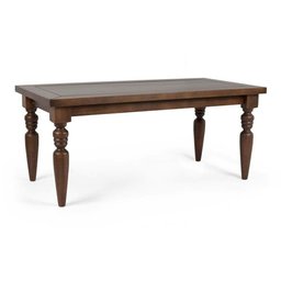 Mesa de Jantar Madeira Pés Torneados Canela Flora 220cm - 2