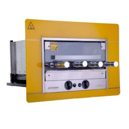 Churrasqueira de Embutir a Gás Natural 4 Espetos 220v Amarelo Titanium - 1