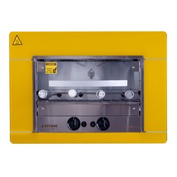 Churrasqueira de Embutir a Gás Natural 4 Espetos 220v Amarelo Titanium - 2