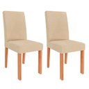 Ver imagem 4 de Conjunto 2 Cadeiras de Jantar Fernanda Wood Cimol Madeira/nude