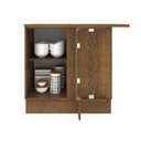 Ver imagem 4 de Balcão Armário de Cozinha de Canto 1 Porta Rustic/Branco Agata Madesa