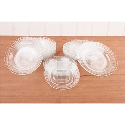 Conjunto 6 Pratos Rasos De Vidro Crystal Wheaton - 1