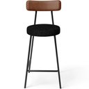 Ver imagem 5 de Kit 02 Banquetas Baixa Cozinha Sala Jantar Bancada Milão L02 Couríssimo Marrom Chumbo - lyam decor L
