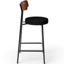 Ver imagem 6 de Kit 02 Banquetas Baixa Cozinha Sala Jantar Bancada Milão L02 Couríssimo Marrom Chumbo - lyam decor L