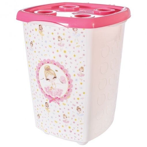 Cesto Bailarina 38 L Plasutil - BRANCO/ROSA - UN - 1