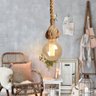 Luminaria Pendente Retor Corda Sisal Kit 2 Uni E27 Iluminaçao Retro Decoraçao Vintage Recepçao Casa  - 10