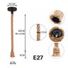 Luminaria Pendente Retor Corda Sisal Kit 2 Uni E27 Iluminaçao Retro Decoraçao Vintage Recepçao Casa  - 2