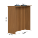 Ver imagem 4 de Bancada Ripada para Cozinha 128cm Cairo Fidelitá