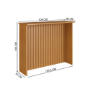 Ver imagem 4 de Bancada Ripada para Cozinha 128cm Cairo Fidelitá