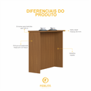Ver imagem 5 de Bancada Ripada para Cozinha 128cm Cairo Fidelitá