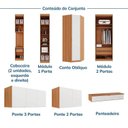 Ver imagem 5 de Guarda Roupa Planejado 13 Portas 1 Gaveta 8 Peças Hera CabeCasa MadeiraOriginals Louro/Algodão