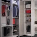 Ver imagem 2 de Calceiro Aramado Vertical Giratório 12 Varetas Giosul Aço Cromado Organizador para Closet