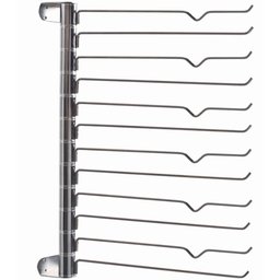 Calceiro Aramado Vertical Giratório 12 Varetas Giosul Aço Cromado Organizador para Closet - 1